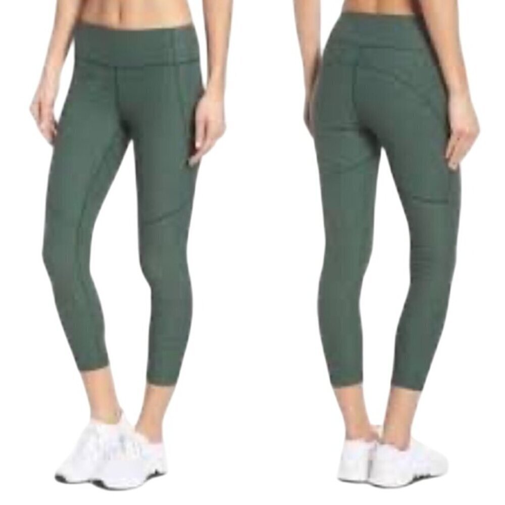 Outdoor Voices 3/4 Warmup Leggings Size Small Hunter Green women’s M yoga gym